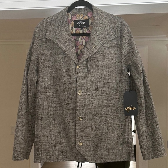 18 Waits Other - Men's - 18 WAITS - NWT Textured Jacket with Botanical Print Lining